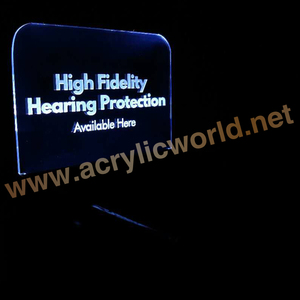 Wholesale <b>perspex</b> led <b>display</b> <b>box</b> counter acrylic led sign led sign - Product Image 4