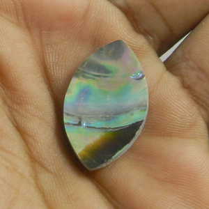 Wholesale 1.55 gms Natural <b>Abalone</b> <b>Shell</b> 16x25mm Marquise Cabochon Gemstone For Jewelry IG0794 - Product Image 3