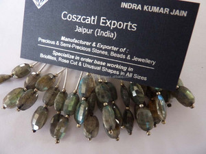 Colliers de mode en labradorite naturelle ronde, perles de pierres précieuses, couleur cuivre, certifiées par un tiers, vente en gros - Product Image 2