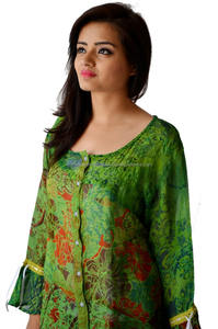 VESTIDO CASUAL COLOR VERDE para MUJER - Product Image 6