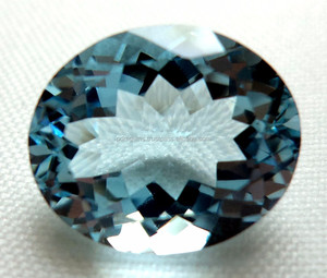 พลอยอะความารีนธรรมชาติเกรด AAA รูปทรงหลากหลายเจียระไน  ผู้ผลิตและจำหน่ายจากอินเดีย รับผลิตแบบ OEM ODM - Product Image 3