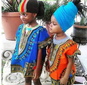 Robe Dashiki Imprimée pour Garçon et Fille Style Hippie Vêtements Africains pour Enfants Chemise Traditionnelle Dashiki pour Enfants Blouse Boho-Tribale S M L XL - Product Image 2