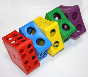 Estante múltiple giratorio Material Estante de tubo de ensayo de polipropileno Suministros de laboratorio Soporte de tubo de ensayo multicolor Equipo de laboratorio - Product Image 1