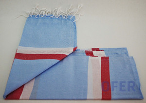 HAWAIIAN PESHTEMAL hammam turc, serviette pestemal directement de l'usine, paréo de plage à rayures multicolores pestamal arc-en-ciel - Product Image 4