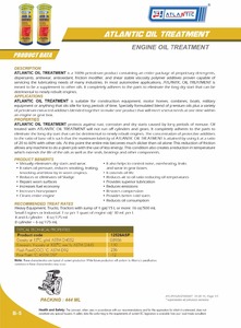 Aditivo para Tratamiento de Aceite de Motor Atlantic |   Modificador de Fricción y Eliminador de Arranque en Seco Antidesgaste para Automóviles - Product Image 2