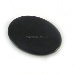 Csja — Cabochon ovale en pierre naturelle noire, 16x21mm, 2.68 gms, pour bijoux ig054 - Product Image 2