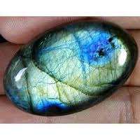 Pierre précieuse calibrée cabochon ovale en vrac Labradorite naturelle - Product Image 2