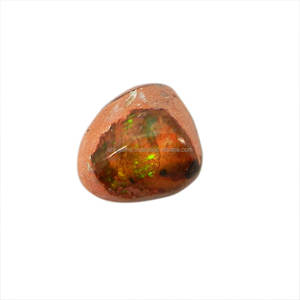 Gema de Ágata de Fuego Natural, Cabujón de 8x9 mm, 2.0 Ct, Gema Suelta, Gemas Ishu, Igual que en la Imagen - Product Image 1