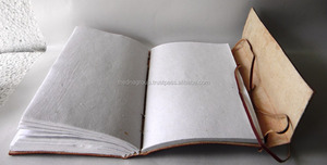 Handmade Vintage Embossed Genuine Leather Notebook with Half Circle Strap Closure Journal Diary Design - Product Image 5