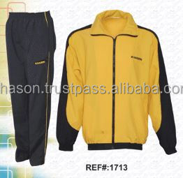 ชุดกีฬามีฮู้ดสำหรับผู้ชายชุดวอร์มมีซิปสีพื้น - Product Image 4