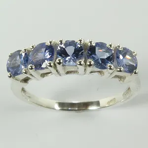 Best Seller Handcrafted Genuine Natural TANZANITE Gemstones 925 Sterling Silver Wholesale Jewellery Ring Gift For Her
