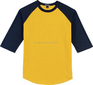 Custom OEM Baseball <b>Raglan</b> <b>Sleeves</b> Plus Size Breathable Jersey Fabric <b>T</b>-<b>shirts</b> for Men with Front Logo - Product Image 2