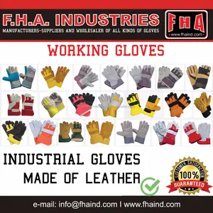 Sialkot-guantes de trabajo de seguridad para soldadura, guantes de seguridad industriales de 707 y 10,5 pulgadas, cuero Partido de vaca, precio barato, proveedor de OEM-ODM