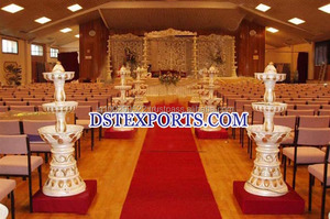 งานแต่งงานพระพิฆเนศ Dev เสางานแต่งงาน Devdas เสาสำหรับ Mandap เสาทางเดินแต่งงาน - Product Image 2