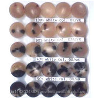 Fabricant indien de boutons ronds modernes faits à la main en corne de buffle écologiques, noirs naturels dorés, taille 12-35 mm, en promotion