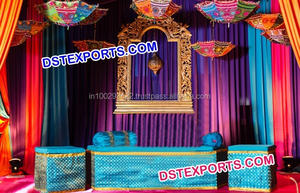 แต่งงานMehndi Stageร่มDecors Sangeetงานแต่งงานตกแต่งParasolsงานแต่งงานMehndiตกแต่ง - Product Image 6