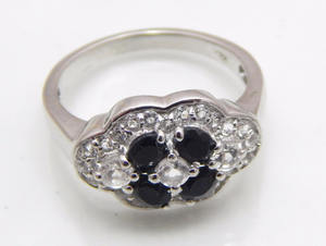 Bague de mariage en argent sterling 925 classique en onyx noir pour femmes pour la fête de fiançailles anniversaire certifié CMA - Product Image 4