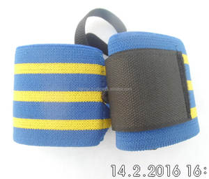 Muñequera para adultos con logotipo personalizado, muñequera para fitness y gimnasio con material de caucho de neopreno de algodón para levantamiento de pesas - Product Image 2