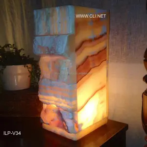 Basse Fonte Onyx Pierre lampe de Table à Bas Prix En Gros