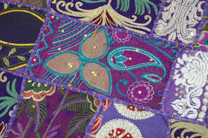 Algodón hermoso mosaico pared arte tradicional tapiz - Product Image 5