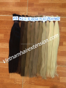 Doble alta calidad color ruso sin procesar color ceniza rubio oscuro, marrón claro pelo eslavo - Product Image 5