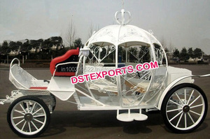 Chariot cendrillon de camping professionnel moderne, accessoire pour mariage, couleur blanche, camion, cendrillon, fabriqué à la main - Product Image 5