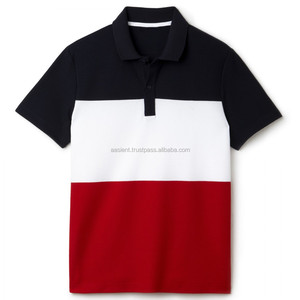 T-shirt pour homme, coupe classique, formel et décontracté, tissu tissé 100% coton, logo personnalisé brodé, séchage rapide et respirant - Product Image 2