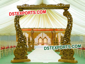 Moderna y Ligera Puerta de Bienvenida Jodha Akbar para Bodas, de Fibra de Vidrio, Tamaño y Color Personalizables - Product Image 3