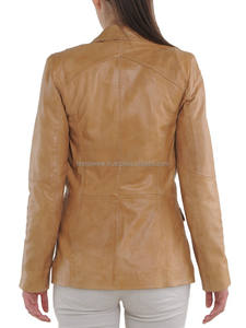 Blouson de moto en cuir d'agneau matelassé moderne pour femmes de qualité supérieure, toucher doux, vêtements d'extérieur, automne hiver, usage décontracté, nouveau design tendance - Product Image 4