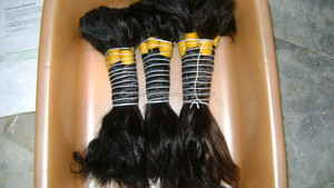 100% cabello Virgen sin procesar de buena calidad del sur de la India, cabello humano suelto de onda profunda a granel, impresionante textura Natural India - Product Image 2