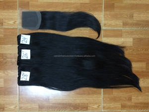 <b>Sale</b> One Set Virgin Remy Human <b>Hair</b> Deep Wave Lace Weft <b>Hair</b> <b>Extension</b> 100g 8"-32" Length - Product Image 1