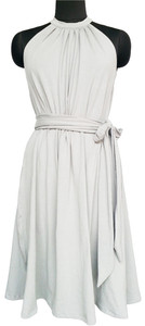 Vestidos de maternidad violetas Cómodos hasta la rodilla Semi-Formal Ropa de playa diaria Tela tejida Tela ecológica y teñida lisa - Product Image 5