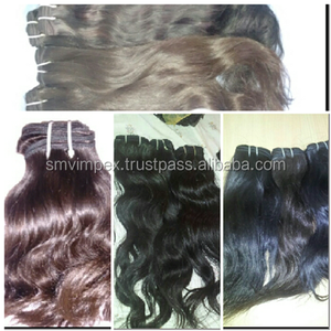Meilleure vente Tissage de cheveux indiens bruts Extensions de cheveux humains du temple bouclés en vrac Cheveux à double trame - Product Image 3