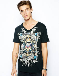 Custom Print 100% Cotton Slim Fit Short Sleeve <b>T</b>-<b>Shirt</b> <b>V</b>-<b>neck</b> Plus Size Anti-pilling Quick Dry Ready Made Garments Breathable - Product Image 4