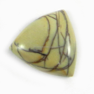 Pierre précieuse cabochon triangulaire en jaspe rouge naturel de qualité supérieure 14x14mm, 1,12 g, pour bijoux IG0784 - Product Image 1