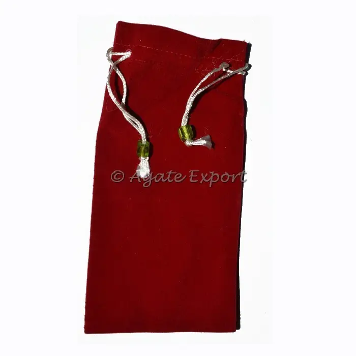 Bolsa de terciopelo largo, Logo personalizado, color rojo, a la venta