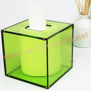 Caja de pañuelos diseño personalizado impreso acrílico cajas de pañuelos faciales caja de pañuelos/servilletero - Product Image 3