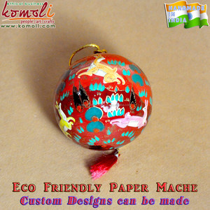 Bola de adorno de Navidad de papel pintado a mano de Jungle life - Product Image 4