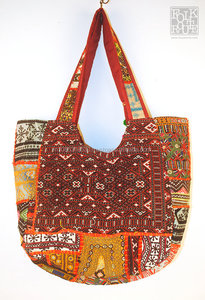 Banjara traditionnel sac fourre-tout Vintage miroir Patchwork fait à la main afghan Hippie Hobo pièces cauri femmes Sac à main fourre-tout sac à main - Product Image 5