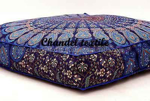 Funda de cojín de meditación de punto con Mandala bohemio grande cuadrado de 35, funda de almohada decorativa para el suelo del hogar para hoteles - Product Image 4
