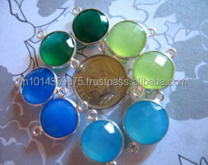 En gros Connecteur Améthyste Pierres Précieuses En Argent Connecteur - Product Image 4