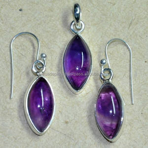 สร้อยคอเงิน925สเตอริ่งพร้อมพลอยอเมทิสต์ชุบทองและเคลือบมือที่มีเสน่ห์สำหรับการหมั้นและวันครบรอบ - Product Image 2