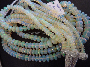 Perles d'opale de feu d'Éthiopie naturelle, fil de perles, pierre de feu extrême, Coszcalt Exports, certifié par un tiers - Product Image 3