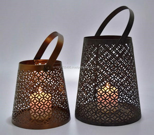 Elegante soporte de pilar de metal con acabado de latón antiguo para decoración del hogar OCASIÓN DE Navidad hecha a mano - Product Image 3