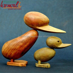 บ้านตกแต่งสิ่งประดิษฐ์ไม้แกะสลักนกรุ่นสำหรับขายแกะสลักไม้นก - Product Image 4