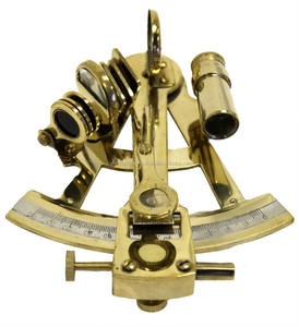 SEXTANT EN LAITON MASSIF ANTIQUE-SEXTANT VINTAGE NAUTIQUE AVEC BOÎTE PAR CALVIN HANDICRAFT - Product Image 2