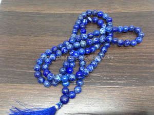 Lapis Lazuli Jap Mala ใหม่ล่าสุดสำหรับจำหน่าย | หินบำบัด Jap Mala | ลูกประคำ - Product Image 4