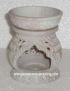 Handmade Beautiful Soapstone Aroma <b>Oil</b> <b>Lamp</b> - Product Image 1