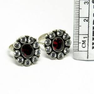 Design génial rouge cz_blanc CZ 925 bagues d'orteils en argent Sterling fabricant de bijoux indiens, bijoux en argent uniques - Product Image 6