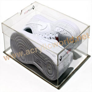 Boîte de présentation de baskets en acrylique transparent personnalisé, présentoir de chaussures en acrylique empilable, boîte à chaussures en acrylique - Product Image 4